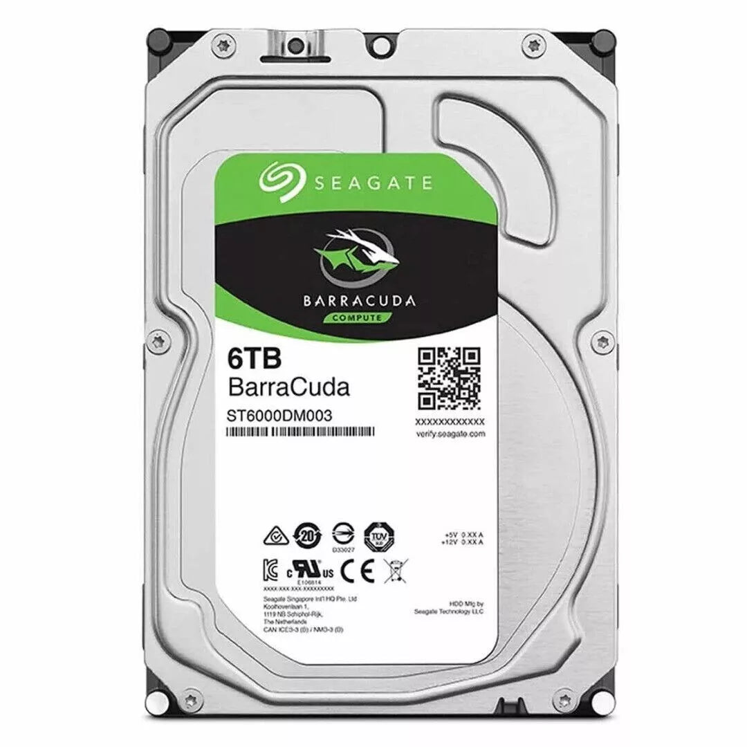 Refurbished 6TB 3.5" Internal Hard Drive HDD for PC SATA Desktop Storage - EGY Technology