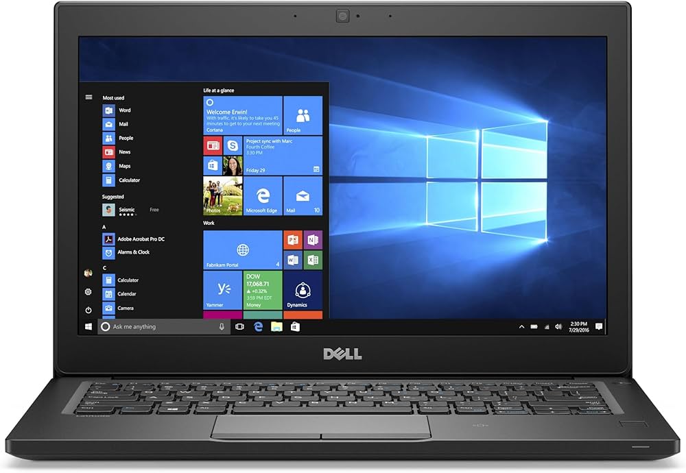 Dell Latitude 7280 Business Laptop | Intel Core i5 7th Gen | 12.5” HD/FHD Display | 8GB/16GB RAM | 256GB | Windows | Fair Condition - EGY Technology