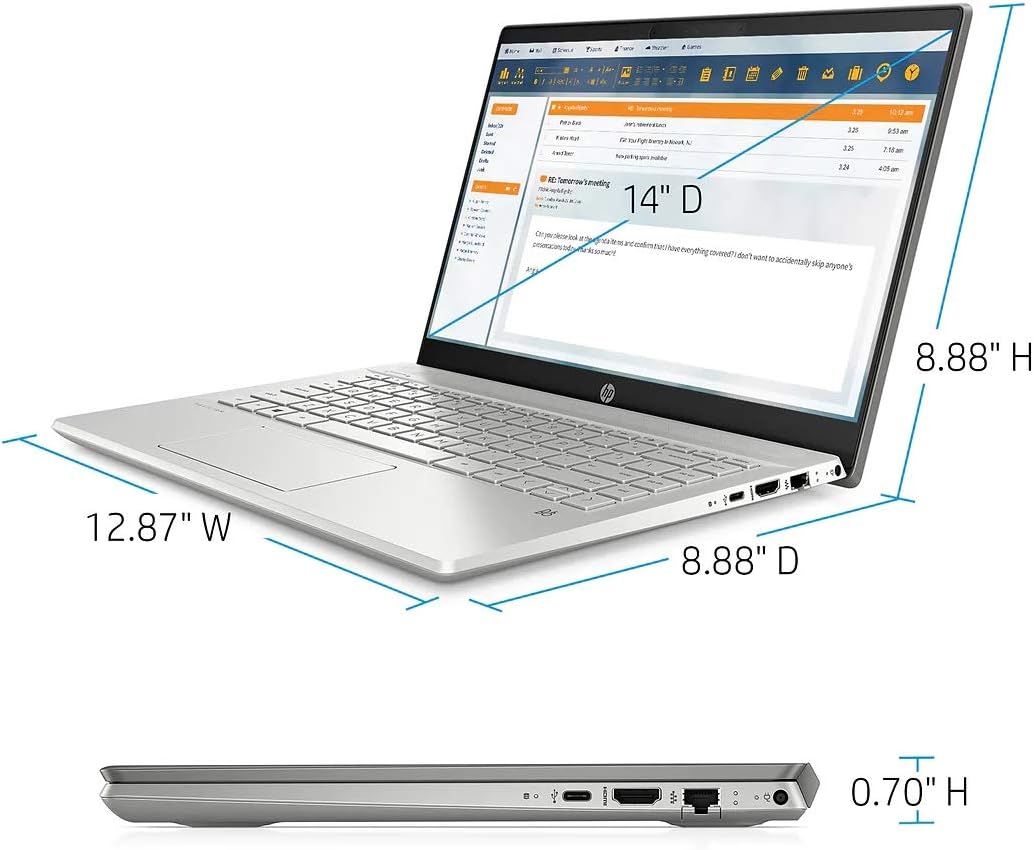 HP Pavilion 14-CE3XXX (Refurbished ) – 14” HD, Intel Core i5 10th Gen, 8GB RAM, 256GB SSD, Windows 10 pro Grade D - EGY Technology