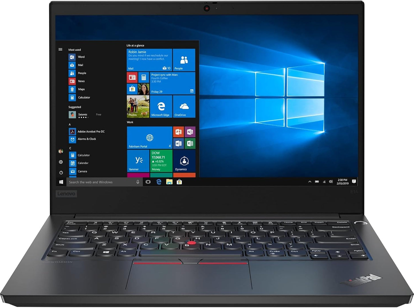Lenovo ThinkPad E14 G1 – 14” HD, Intel Core i5 10th Gen, 8GB RAM, 256GB SSD, Windows 10 pro Grade D ( Refurbished ) - EGY Technology