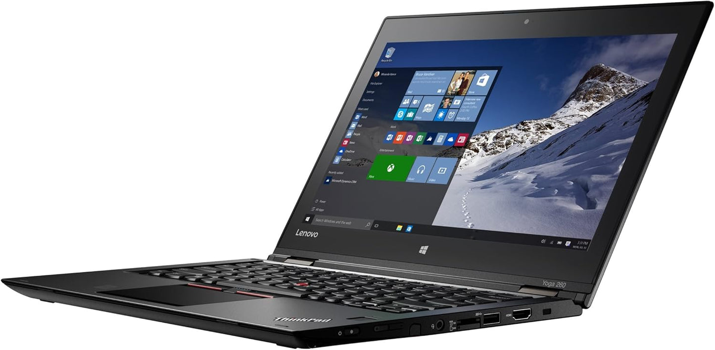 Lenovo ThinkPad Yoga 260 – 12.5” Touchscreen, Intel Core i5 6th Gen, 8GB RAM, 256GB SSD, 2-in-1 Convertible Laptop Grade B ( Refurbished ) - EGY Technology