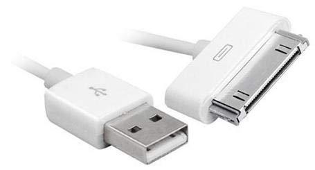3m White 30-Pin USB Cable for iPhone, iPad, iPod - Charging & Sync - EGY Technology