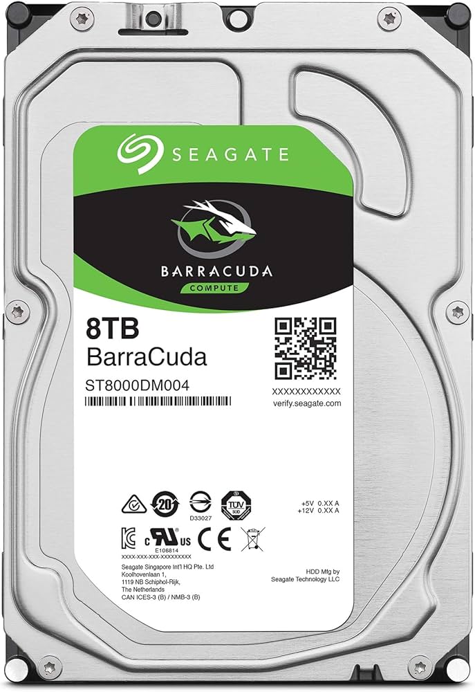 Seagate 8TB 3.5" Internal Hard Drive HDD for PC SATA Desktop Storage - EGY Technology
