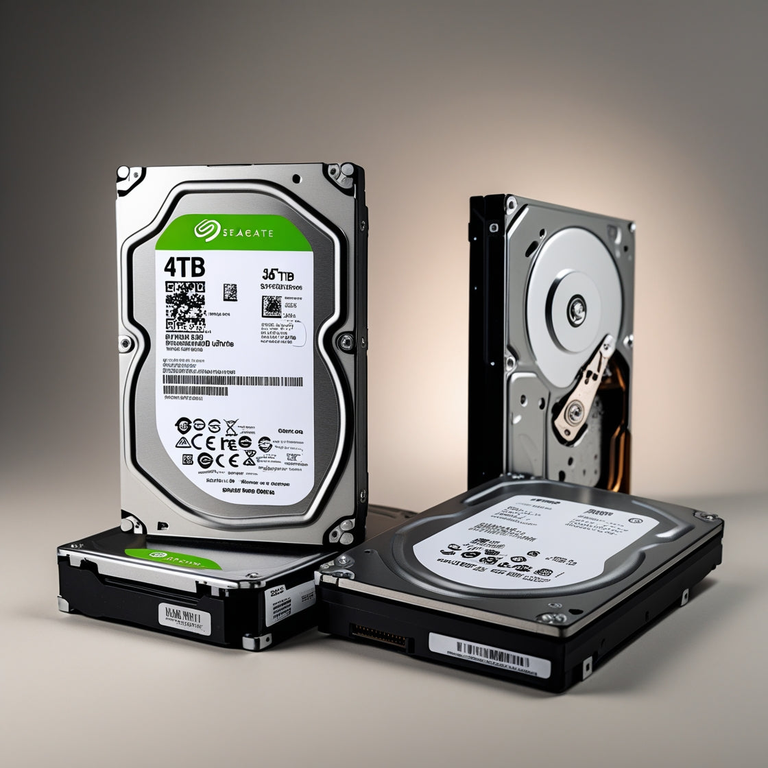 4TB 3.5" SATA Internal Hard Drive for PC Mixed Brands  Used - Like New - EGY Technology