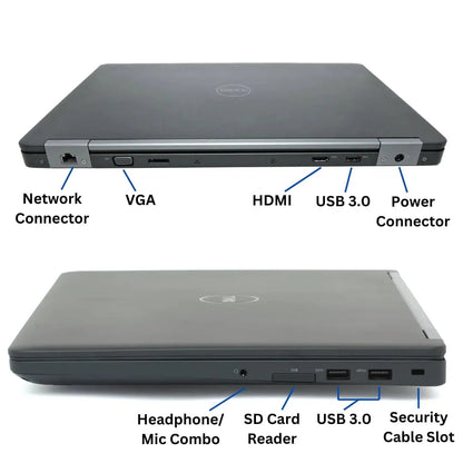 Refurbished Dell Latitude 5590 Business Laptop - Intel Core i7 8th Gen, 16GB RAM, 512GB SSD, 15.6-inch FHD Display, Windows 10 Pro - Good Condition - 6 Months Warranty - EGY Technology