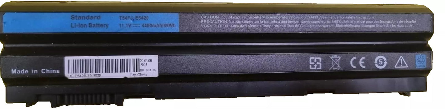 T54FJ Dell Battery 11.1V 4400mAh 49Wh For Dell Latitude E5420 E6430 E6420 E6520 - EGY Technology