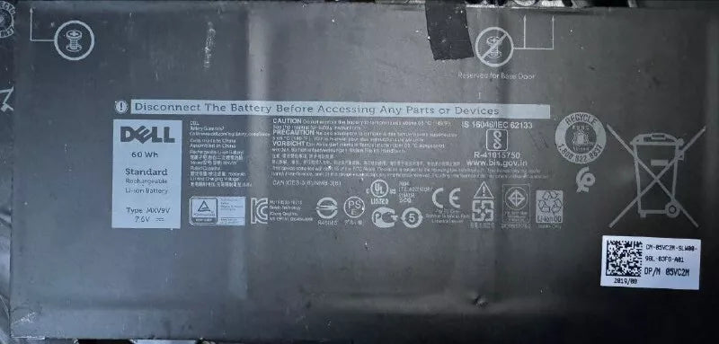 MXV9V 60Wh 7.6V Dell Battery For Latitude 5300 E5300 5310 E5310 7300 E7300 7400 - EGY Technology