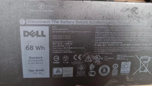4GVMP 68Wh 7.6V Original Dell Battery For Dell Latitude 5401 5411 5501 5511 - EGY Technology