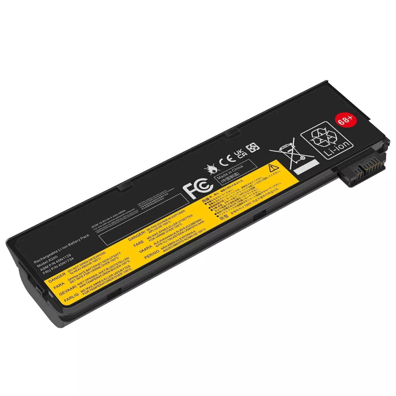 68+ Lenovo 10.8V 4400mAh 48Wh Battery for X240, X250, X260, X270, T440, T440s - EGY Technology